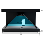Hologramme entreprise affichage dynamique Realfiction Dreamoc HD3.2