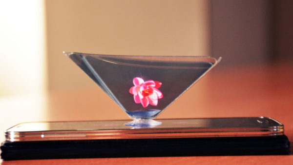 Hologramme pyramidale Holusion Pixels