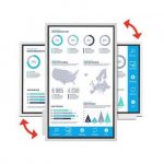 Support mural rotatif pour tableau digital solution interactif Samsung flip