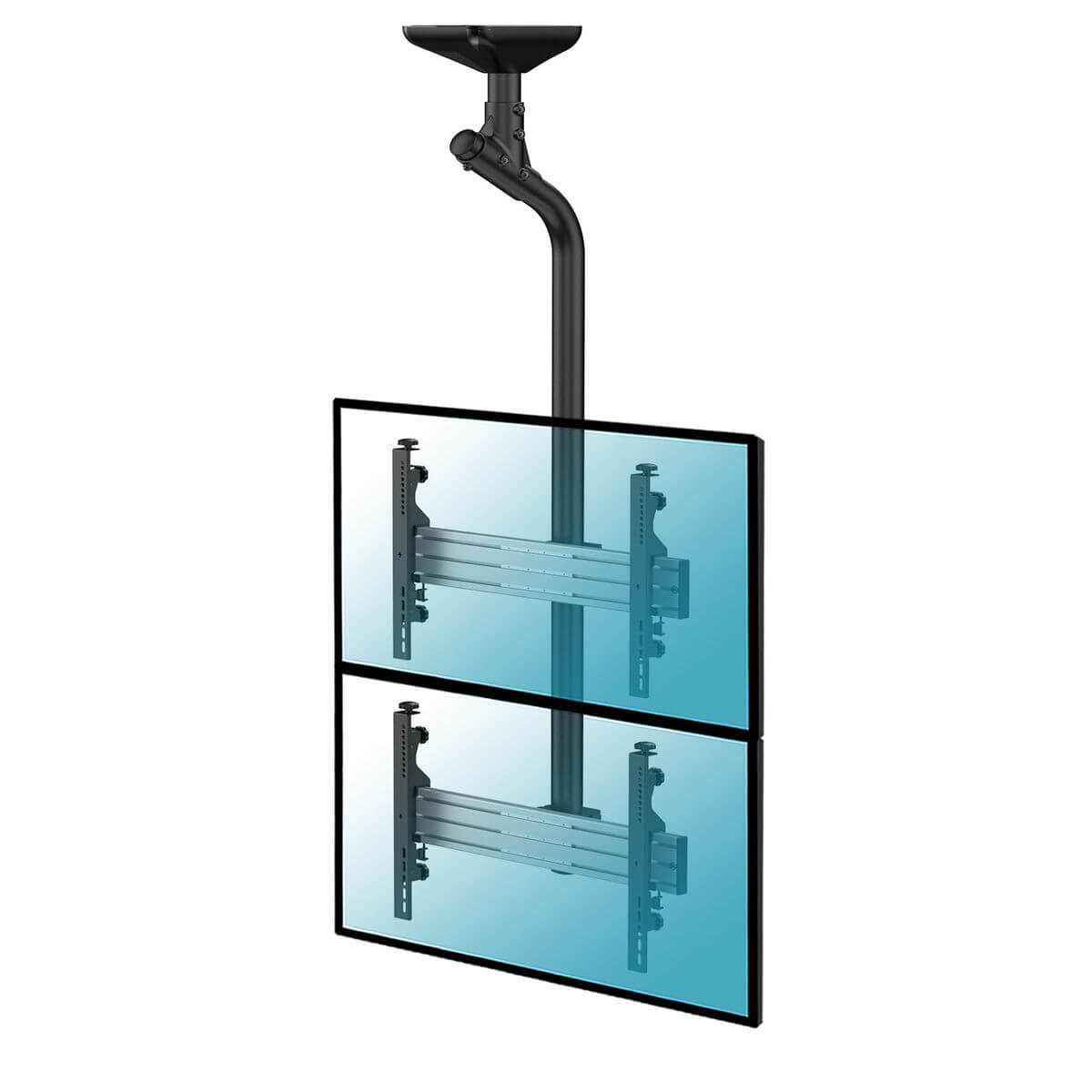 Fixation plafond 2 écrans 175 cm 43-55" Kimex
