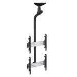 Support plafond 2 écrans 175 cm 43-55